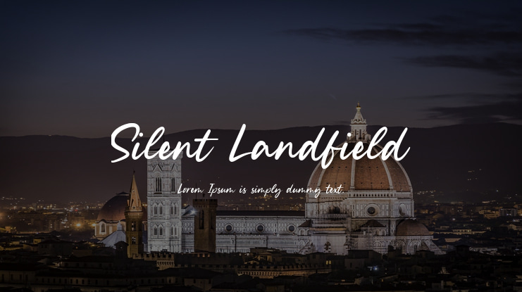 Silent Landfield Font