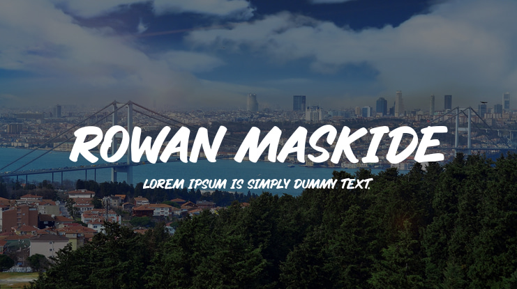 Rowan Maskide Font