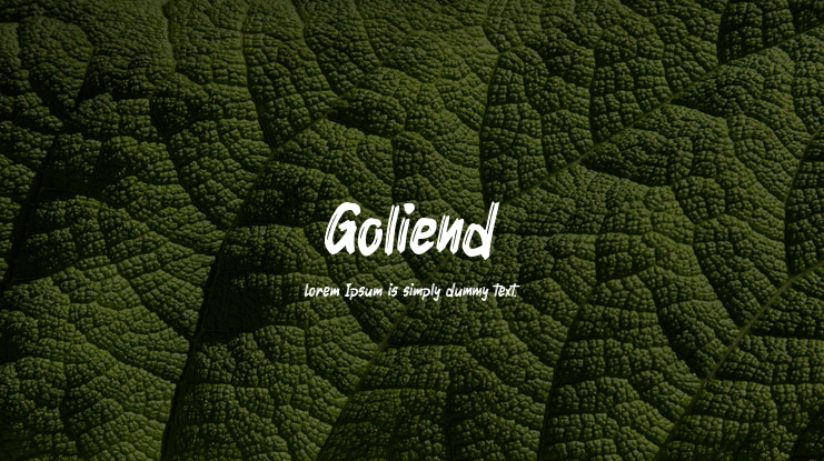 Goliend Font