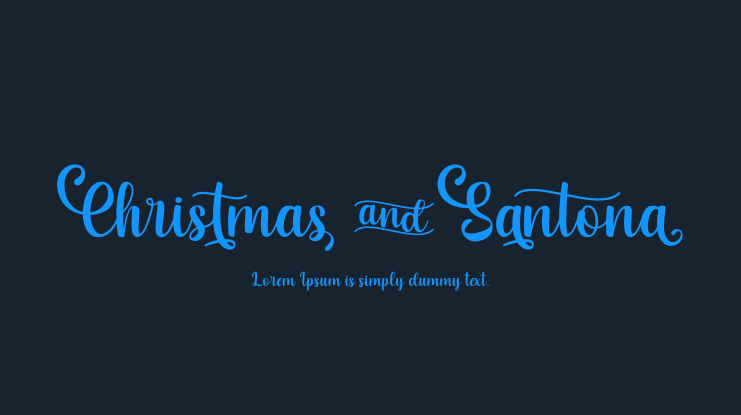 Christmas and Santona Font