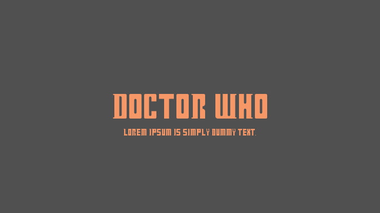 Doctor Who Font