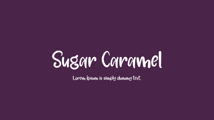 Sugar Caramel Font