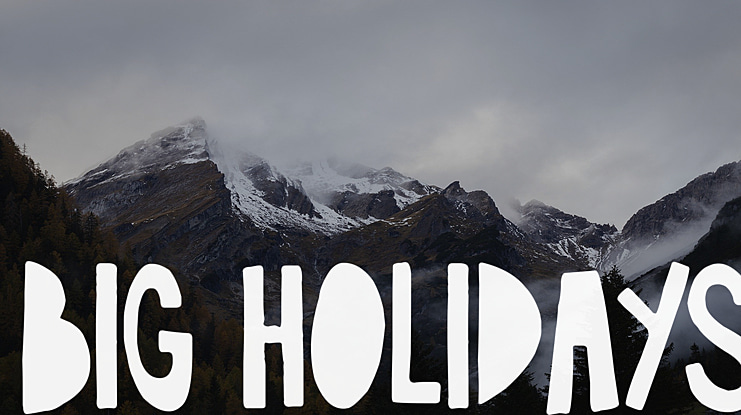 Big Holidays Font