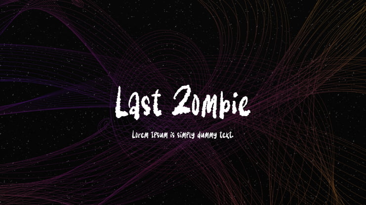 Last Zombie Font