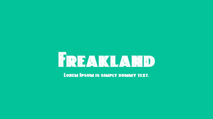 Freakland Font Family