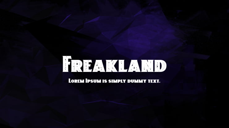 Freakland Font Family