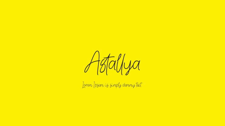 Astallya Font