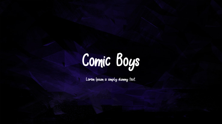 Comic Boys Font