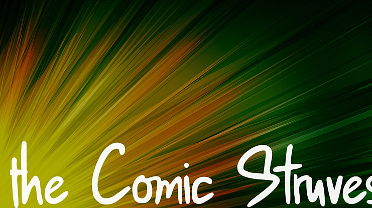 the Comic Struves Font