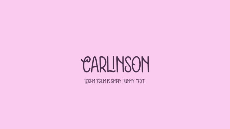 Carlinson Font
