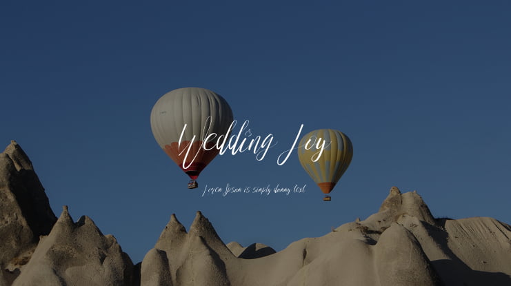 Wedding Joy Font