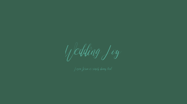 Wedding Joy Font