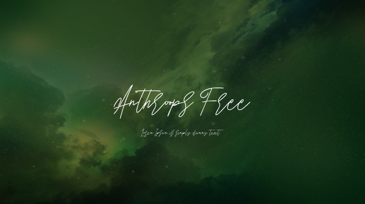 Anthroops Free Font