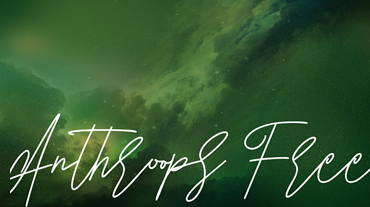 Anthroops Free Font
