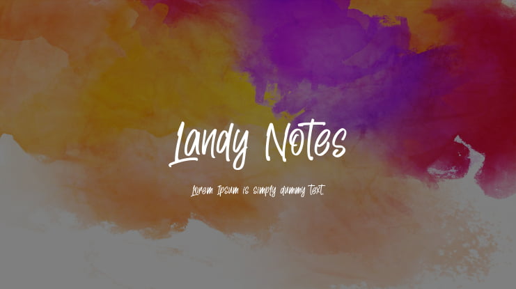 Landy Notes Font