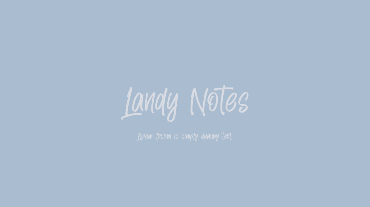 Landy Notes Font