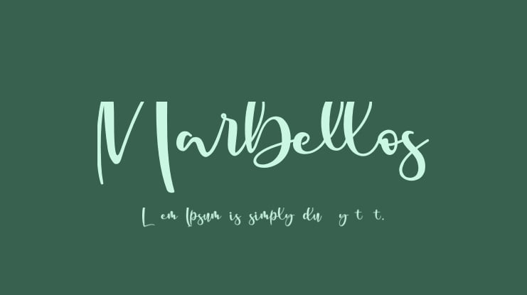 Marbellos Font