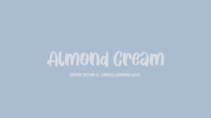 Almond Cream Font