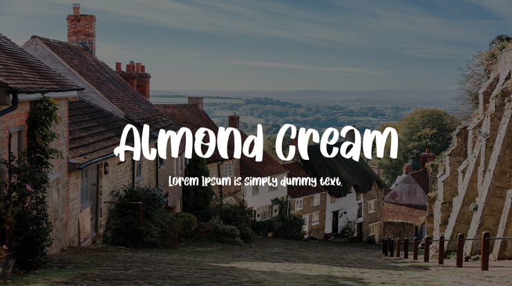 Almond Cream Font
