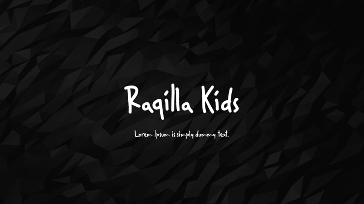Raqilla Kids Font