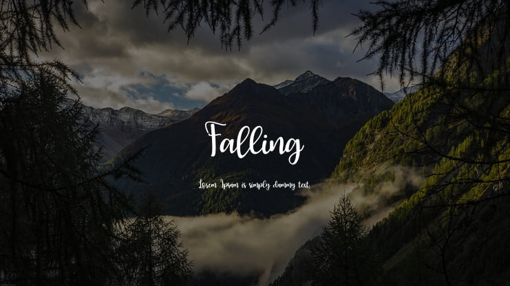 Falling Font