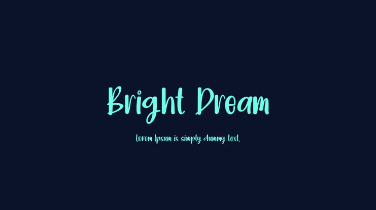 Bright Dream Font