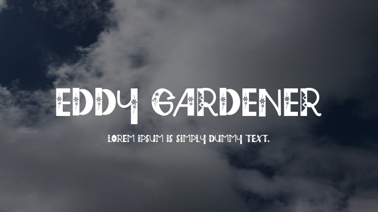 Eddy Gardener Font