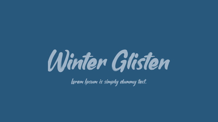 Winter Glisten Font