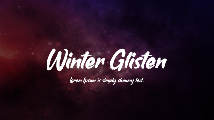 Winter Glisten Font