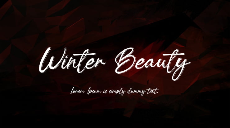 Winter Beauty Font
