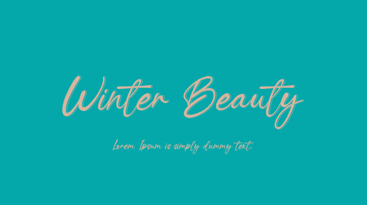 Winter Beauty Font