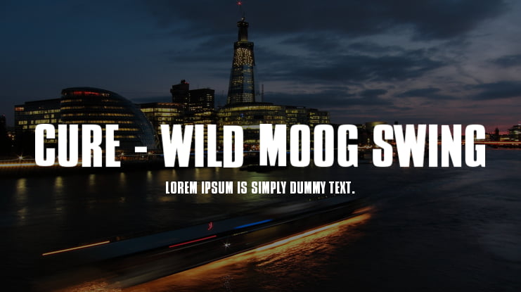 Cure - Wild Moog Swing Font