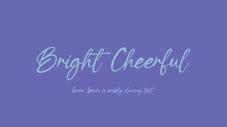 Bright Cheerful Font
