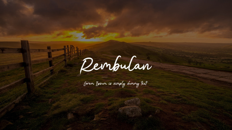 Rembulan Font