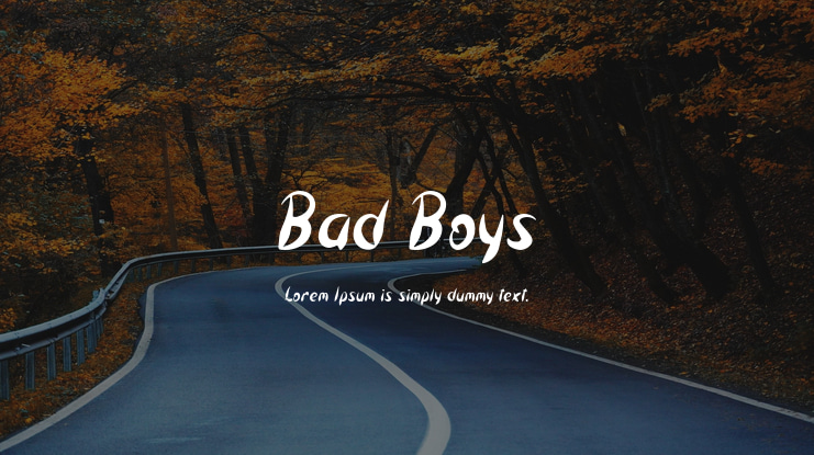 Bad Boys Font