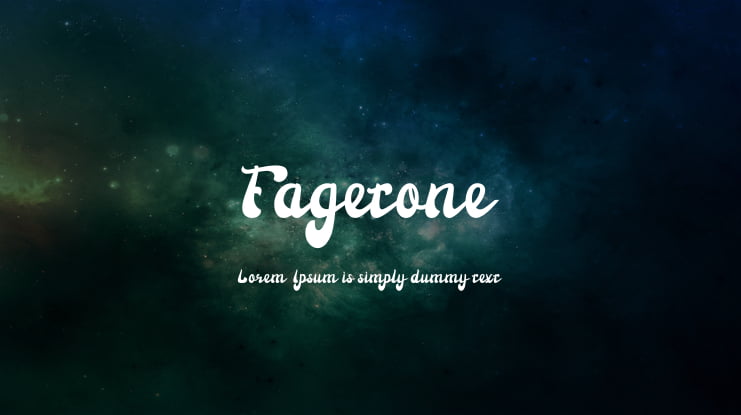 Fagetone Font