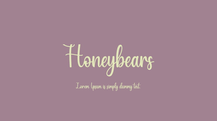 Honeybears Font