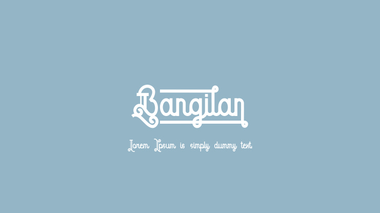 Bangilan Font