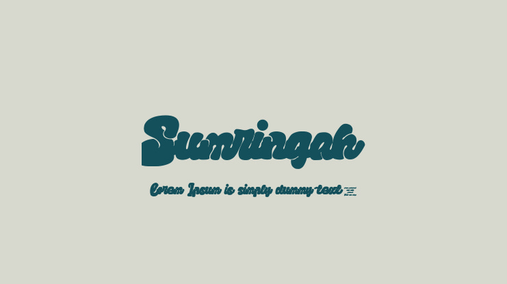 Sumringah Font