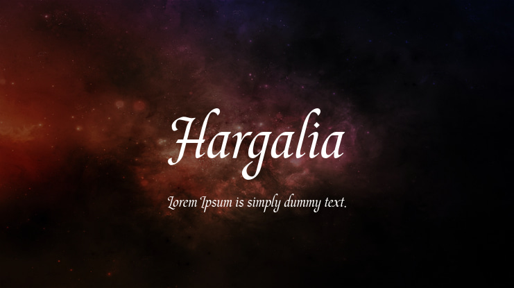 Hargalia Font
