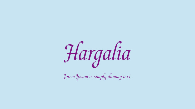 Hargalia Font
