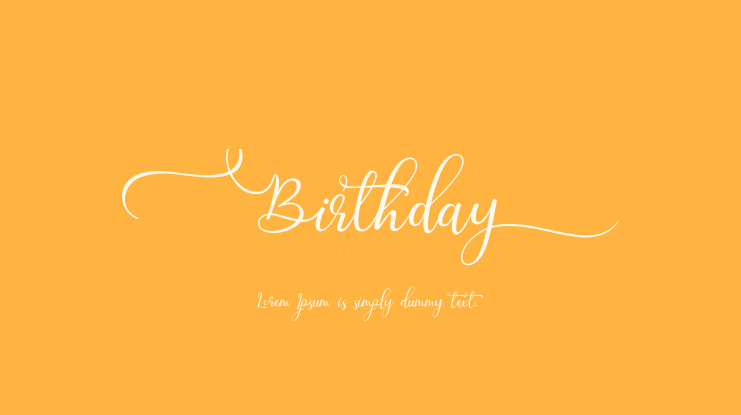Birthday Font