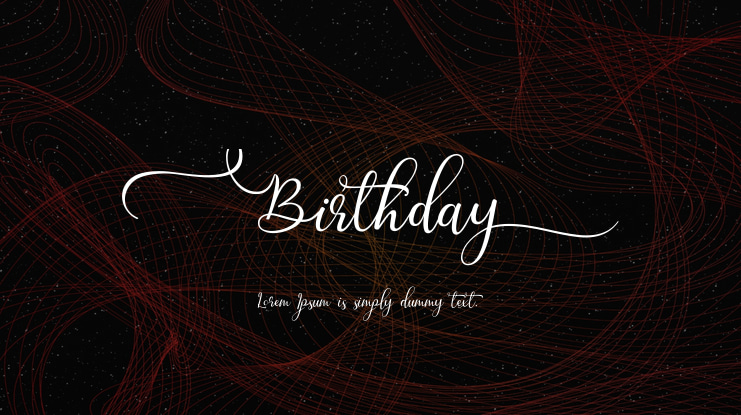 Birthday Font