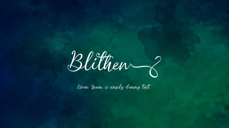 Blithen Font