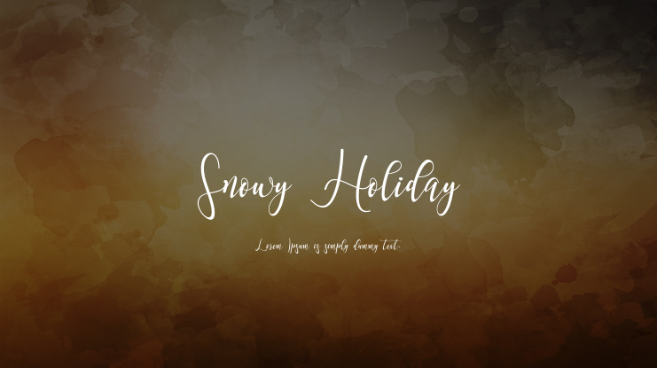 Snowy Holiday Font