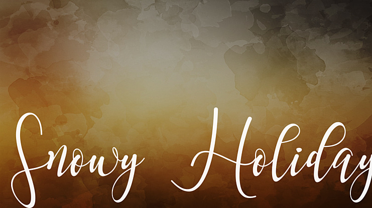 Snowy Holiday Font