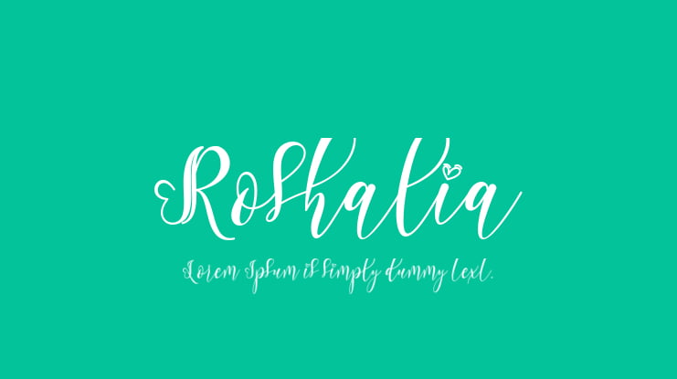 Roshalia Font