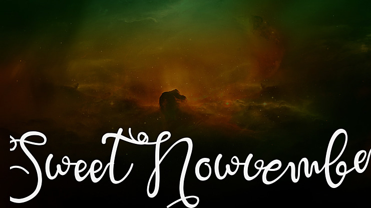 Sweet Nowvember Font