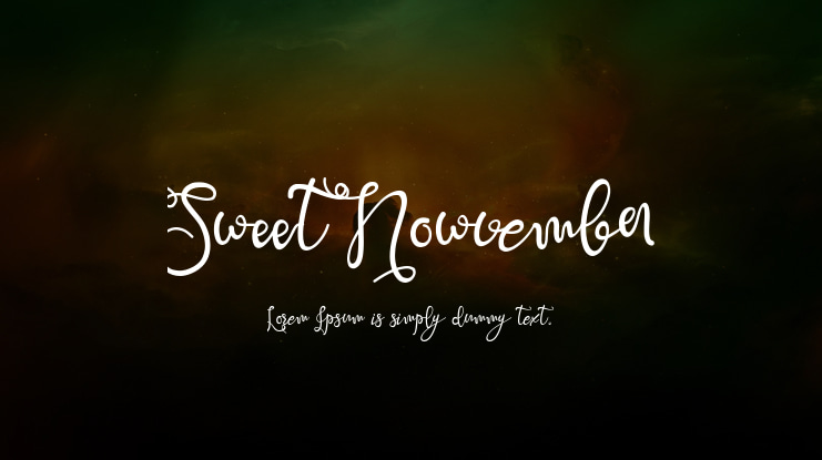Sweet Nowvember Font