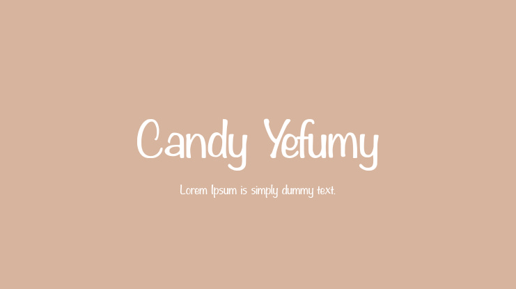 Candy Yefumy Font
